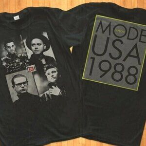Depeche Mode 1988 Tour Concert T-Shirt, Unisex Black Tee Size S-3XL 26